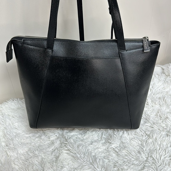 Maddie Medium Crossgrain Leather Tote Bag - Picture 3 of 16